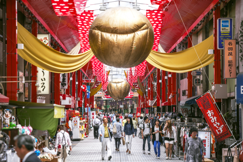 名古屋,零售店,拱廊,水平画幅,人,忙碌,商店,明亮,日本人,城镇