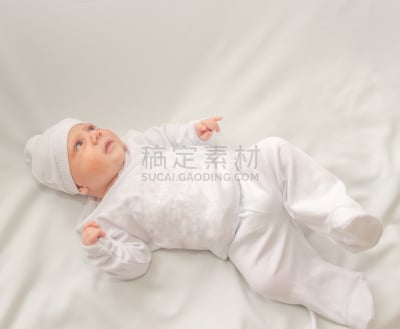 白色,婴儿,鸭舌帽,水平画幅,小的,可爱的,人,格伦利特尔,前景聚焦,月