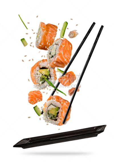 寿司,筷子,白色背景,在之间,切片食物,最大长度,日本食品,融合菜,寿司卷,三文鱼