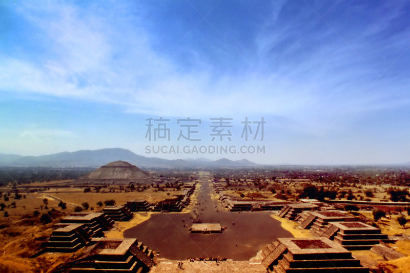 狄奥提瓦康,前哥伦布时期,城市,月亮金字塔,托尔特克人,墨西哥城,南美,古代文明,水平画幅