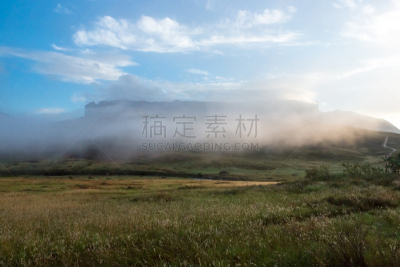 罗赖马山,罗赖马州,平顶山区,平顶山,canaima,委内瑞拉,南美,水平画幅,无人,户外
