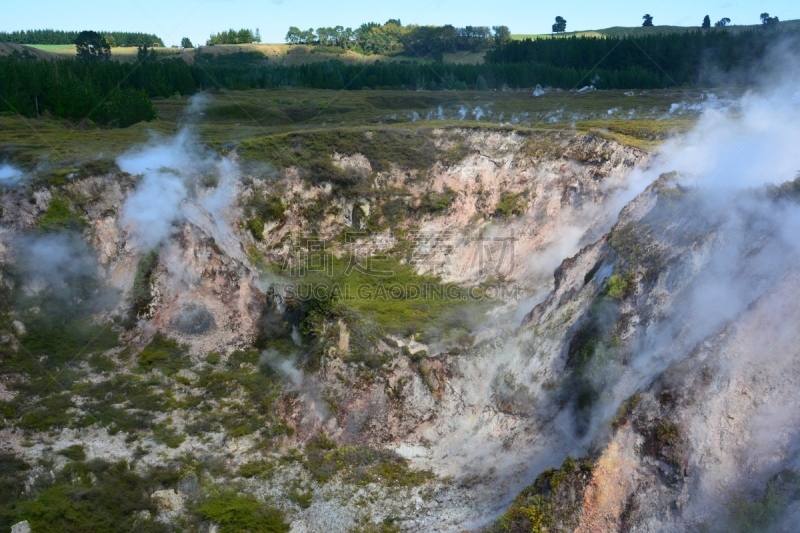 thermal park,火山口,新西兰,月亮,lake taupo,wairakei,喷气孔,硫磺,灵性,水平画幅