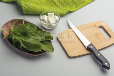菠菜,白软干酪,生食,传统,素食,蔬菜,配方,清新,印度餐馆,食品