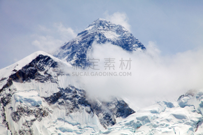 山,在上面,风景,珠穆朗玛峰,卡拉帕塔峰,khumbu glacier,努子峰,冰瀑,serac,坤布