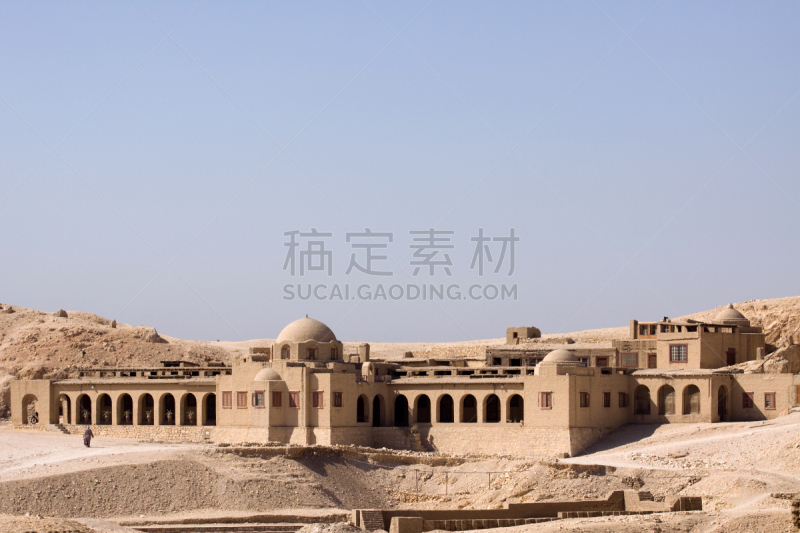 哈西帕苏神殿,鲁克索,水平画幅,建筑,寺庙,非洲,埃及,埃及卢克索,曙暮光,黄昏