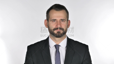 注视镜头,男商人,络腮胡子,仅男人,肖像,仅一个男人,办公室,演员,情绪压力