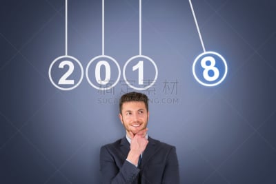 新年前夕,概念,2018,能源,屏幕,留白,半身像,现代,想法,球门