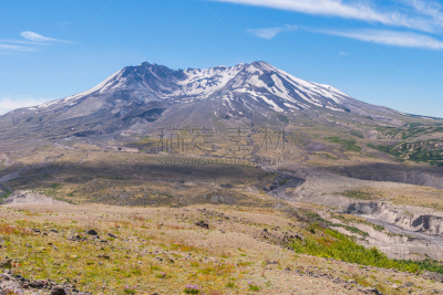 山脊,风景,地形,火山,非凡的,小路,圣海伦火山,桨叉架船,陆地