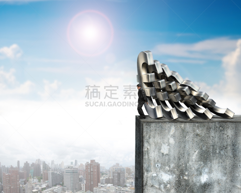 男商人,欧元符号,混凝土墙,水平画幅,风险,想法,部分,商业金融和工业,成年的,商务