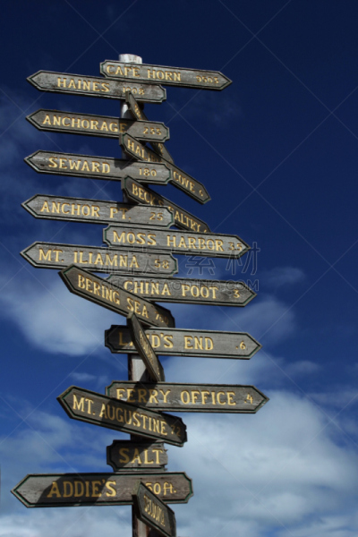 街道,阿拉斯加,云景,云,安克雷奇,开普合恩,苏华德,夏天,天空,方向