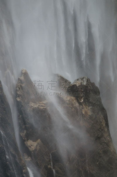 瀑布,大特写,亚当斯,赖厄德镇,垂直画幅,水,枝繁叶茂,白色,明星,著名景点