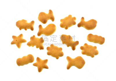饼干,小的,堆,分离着色,海洋生命,褐色,水平画幅,烘焙糕点,脆饼干,舢板船