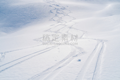 滑雪痕,葱仁谷,张伯伦,三个村落,格勒诺布尔,萨瓦,滑雪坡,水平画幅,雪,无人