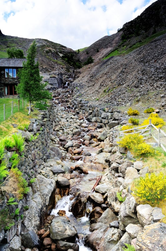 河流,山谷,舍米尔山谷,英格兰湖区,坎布里亚,垂直画幅,水,天空,国家公园,山