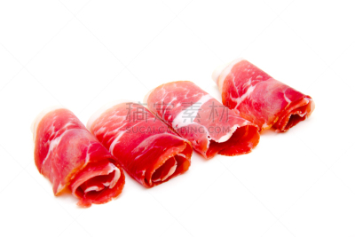 火腿,泽拉诺辣椒,餐具,水平画幅,椒类食物,开胃品,膳食,特写,熏猪肉,红辣椒
