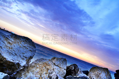 黑海,黎明,自然美,海豹岩,水,天空,早晨,夏天,明亮,石头