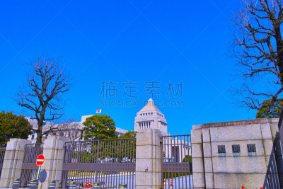 大门,英格兰东南部,永田町,千代田区,水平画幅,户外,公共建筑,著名景点,东京,万里无云
