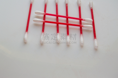 塑胶,棉,红色,卫生,白色背景,成一排,棍,美,彩妆,边框