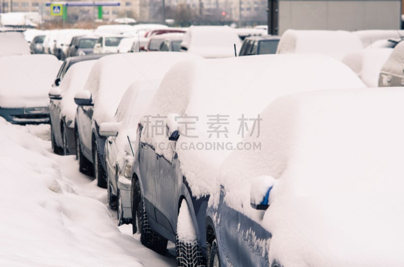 雪,路边,静止的,城市,交通,气候,面无表情,水平画幅,陆用车,户外