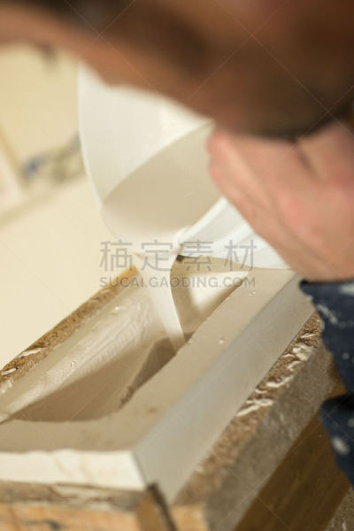 液体,灰膏,特写,茂德,垂直画幅,石膏,檐口,艺术,无人,手艺