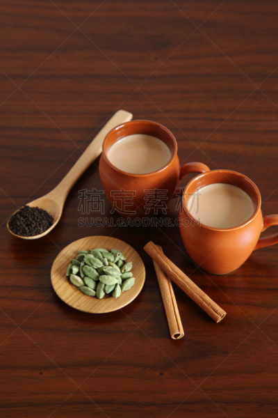 拉茶,自制的,甜食,垂直画幅,阿萨姆,胡椒,马萨拉,饮料,白色