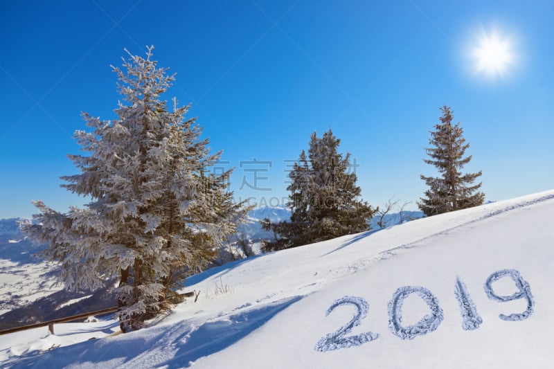 奥地利,2019,山,雪,圣马洛,运动,新年前夕,背景,节日,欧洲