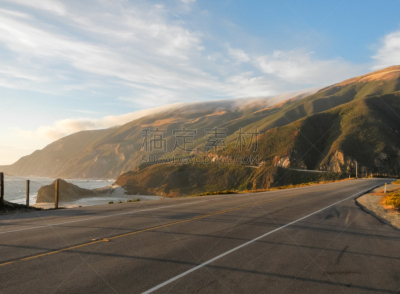 太平洋海岸公路,水平画幅,山,沙子,无人,户外,海浪,海滩,彩色图片,朱莉娅菲佛伯恩斯州立公园