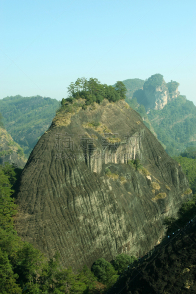 福建省,地形,山,武夷山,自然,垂直画幅,天空,绿色,岩石