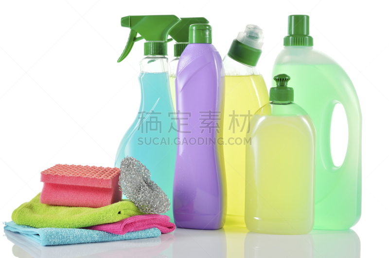 瓶子,抹布,海绵,清洗剂,浴室,水平画幅,无人,玻璃,家庭生活,卫生间
