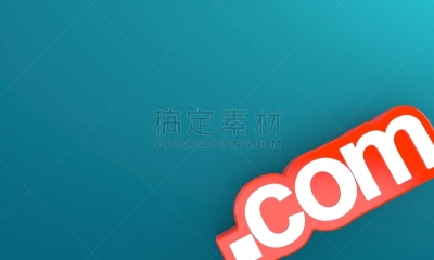 蓝色背景,互联网,红色,com域名,文字,空的,背景分离,波兰,空白的,彩色背景