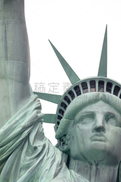 自由女神像,弗雷德里克巴尔托迪,垂直画幅,美,美国,无人,蓝色,符号,户外,城市