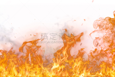 火焰,火,白色背景,办公室,蓝舌病,水平画幅,高视角,巨大的,地狱火,决心