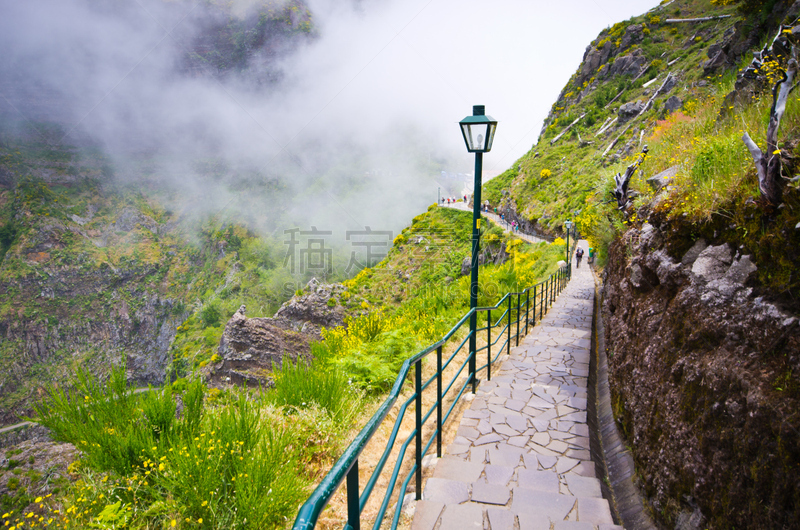 葡萄牙,马德拉,风景,天空,美,水平画幅,大西洋群岛,夏天,户外,高处