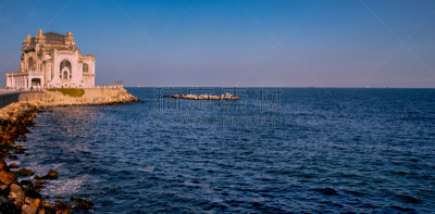 康斯坦察赌场,康斯坦察,纪念碑,美,留白,水平画幅,无人,户外,滨水,建筑业