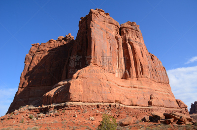 courthouse towers,摩押,自然,天空,美国,水平画幅,橙色,地形