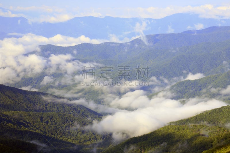 云,clingman's dome,自然,北卡罗来纳,水平画幅,地形,无人,夏天,户外,山脉