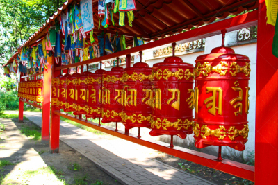 黄金,佛教,文字,红色,转经筒,藏族,不丹,加德满都,朝拜者,橡木桶