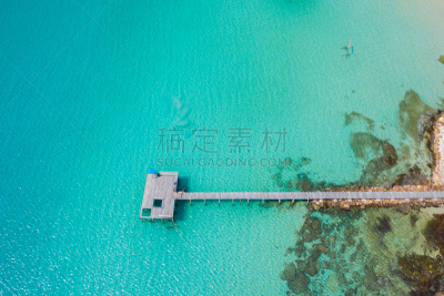 泰国,海洋,桥,海滩,航拍视角,岛,自然美,鸡尾酒,木制,热带气候