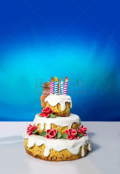 蛋糕,生日,男孩,垂直画幅,美,艺术,美人,奶油,烘焙糕点,图像