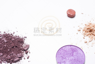 彩妆,洁面乳,粉饼,防晒霜,美,留白,水平画幅,高视角,形状,无人