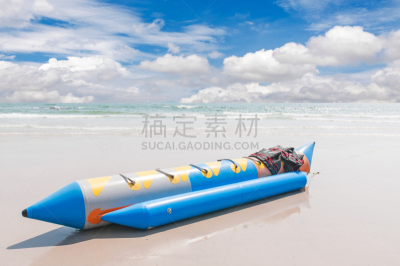 船,香蕉,海滩,迅速,水平画幅,沙子,乘船游,蓝色,人,户外