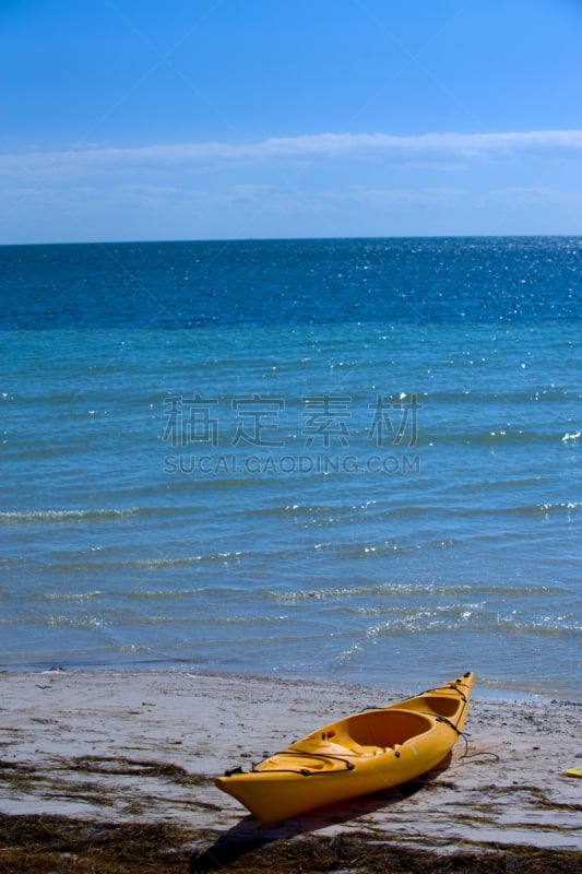 佛罗里达群岛,巴伊亚宏达州立公园,bahia honda key,皮划艇,垂直画幅,水,天空,休闲活动,沙子,无人