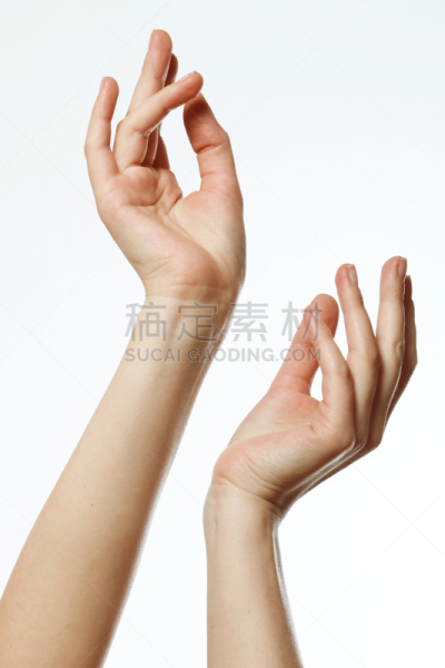 女人,举起手,弹性,羊毛帽,垂直画幅,漆的,指甲,拇指,人