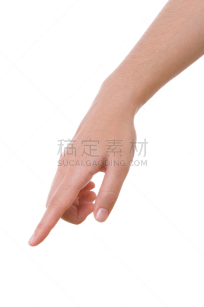 白色背景,垂直画幅,职权,人群,白人,方向,白色,彩色图片,成年的,手指