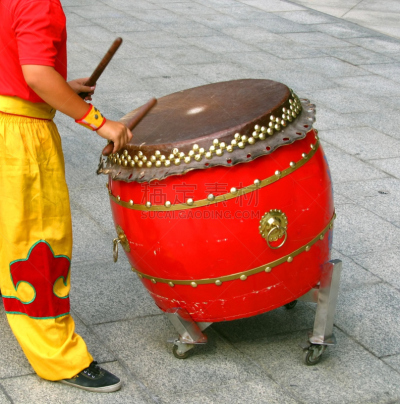 中国,太鼓,膜,铆钉,超小号,垂直画幅,车轮,重的,噪声,黄铜
