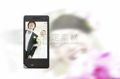 移动式,新娘,显示器,理毛行为,水平画幅,套色版,历日,家庭生活,仅成年人,婚纱