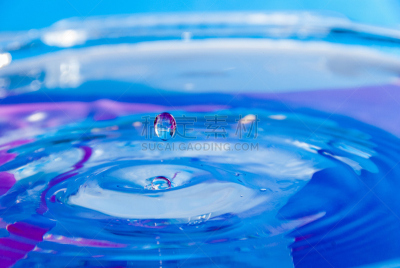 水,水滴,大特写,特写,蓝色,彩色图片,科学实验,纯净,实验室