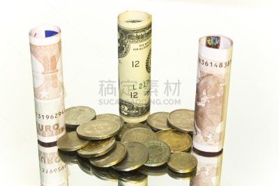两美元的钞票,水平画幅,无人,工业,镜子,商务,反射,摄影