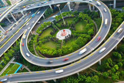 路,城市,高架桥,桥,地形,水平画幅,高视角,主干路,无人,市区路