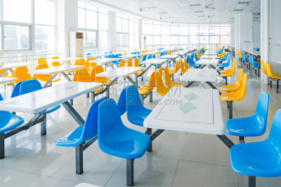 茶水间,学校,空的,食品集市,高中学校建筑,学校餐,饭厅,留白,座位,家具
